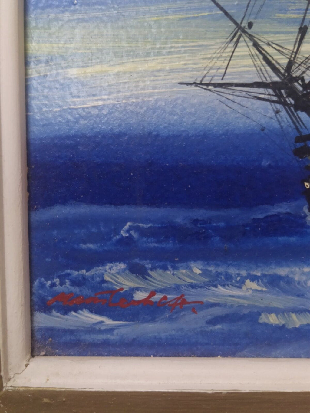 Handwritten artist label on the back: S.N. Matveyev, Leningrad, 1988