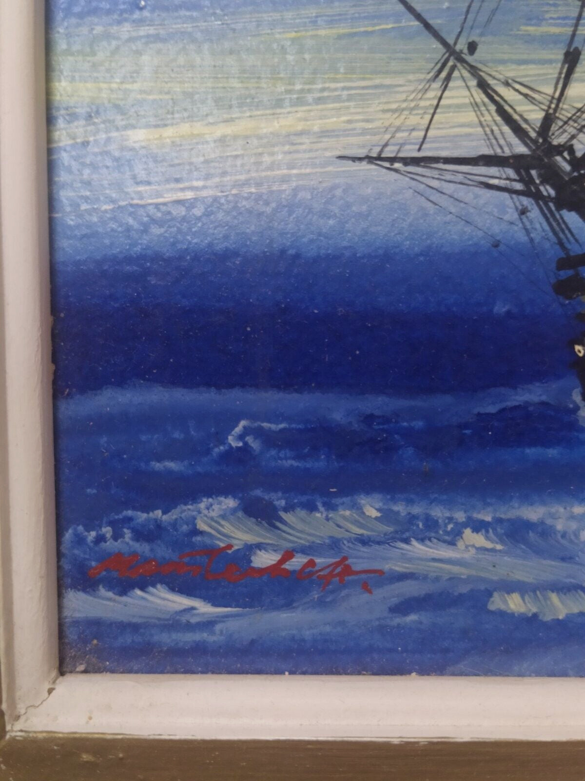 Handwritten artist label on the back: S.N. Matveyev, Leningrad, 1988