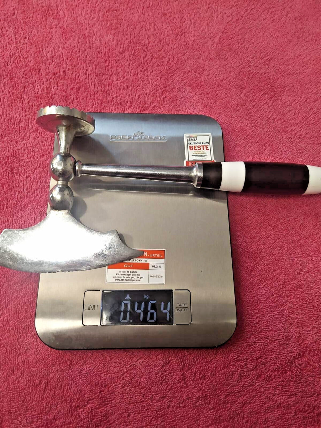 Vintage 2-in-1 kitchen tool with textured hammer face – detail 11