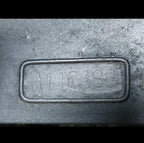 Levers, carriage and black textured paint of a Soviet arithmometer – detail 7