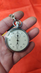 Soviet mechanical stopwatch Agat with 60-second dial and 30-minute sub-dial