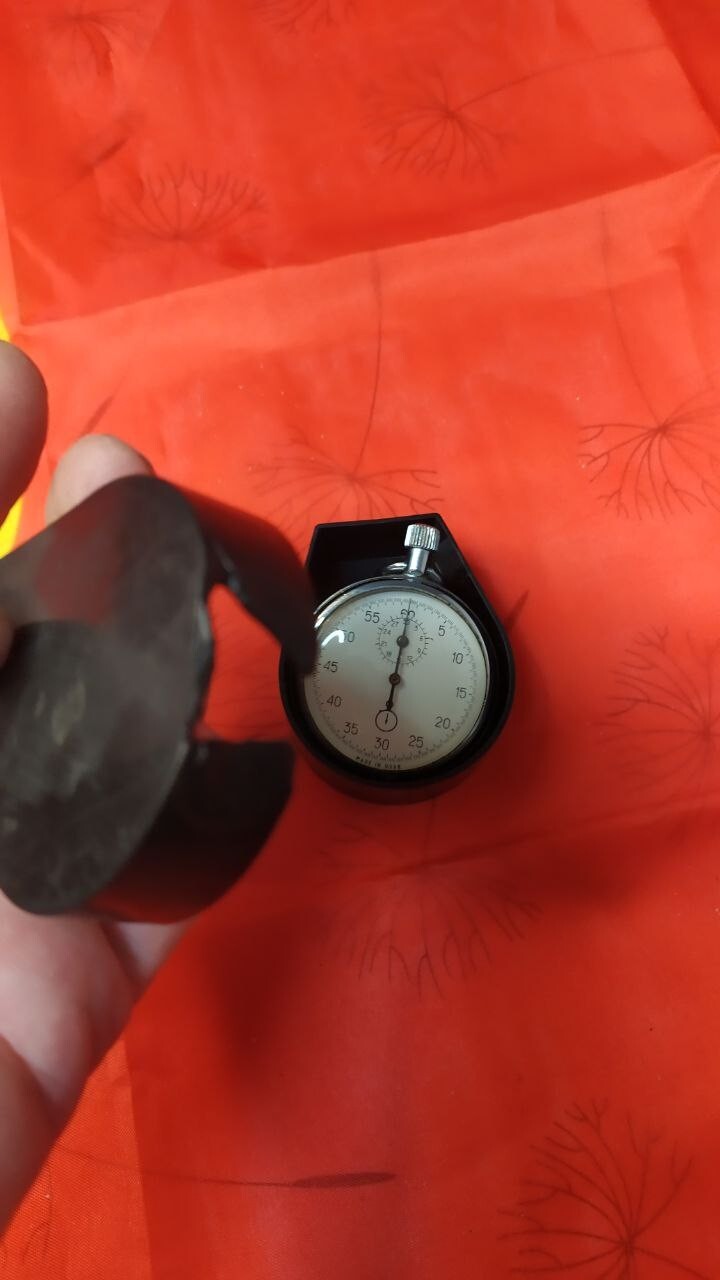 Soviet watch vintage chrome case back with strawberry sticker