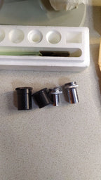 New old stock UShM-1 educational microscope with grey hammered enamel finish – detail 14