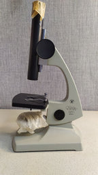 Original cardboard box and passport for a 1982 Feodosia microscope – detail 7
