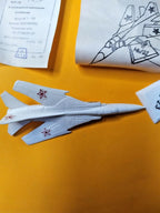 MiG-23 Flogger model with red star decals and tactical number 05 – detail 11