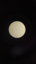 Soviet military surplus optic, blue-purple coated lens close-up – detail 13