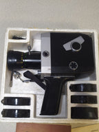 Set of four screw-in filters, lens hood and cable release in the box – detail 7