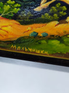 Vintage Mstera lacquer miniature dated 1950 – detail 12