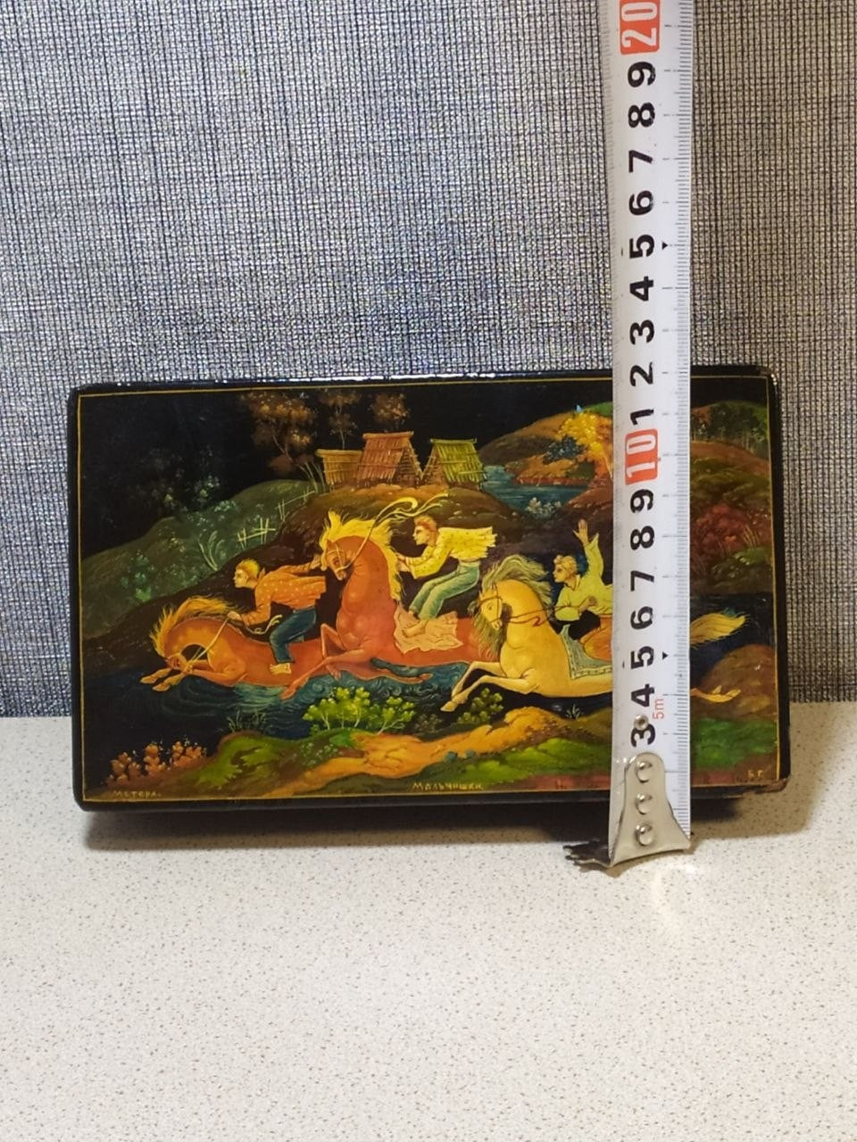 Vintage Mstera lacquer miniature dated 1950 – detail 15