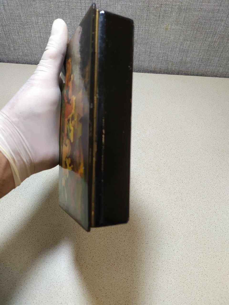 USSR lacquered box with painted lid – detail 7