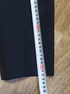 Black wool double-breasted tunic with gold bullion collar patches – detail 11