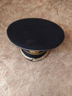 Black wool double-breasted tunic with gold bullion collar patches – detail 23