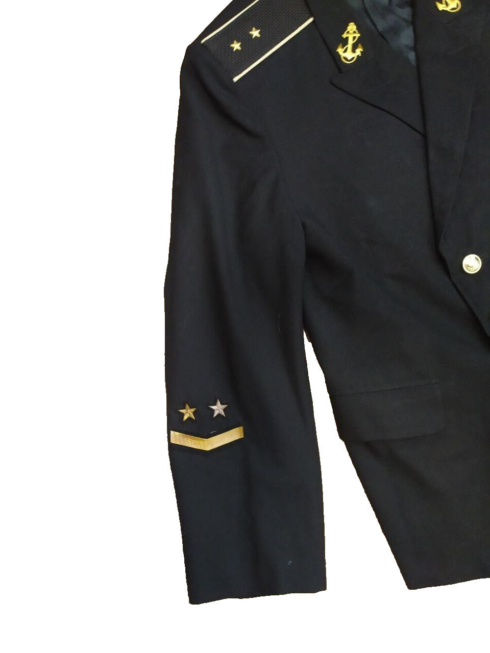 Original Promkombinat V/T 631 label inside the Soviet officer uniform