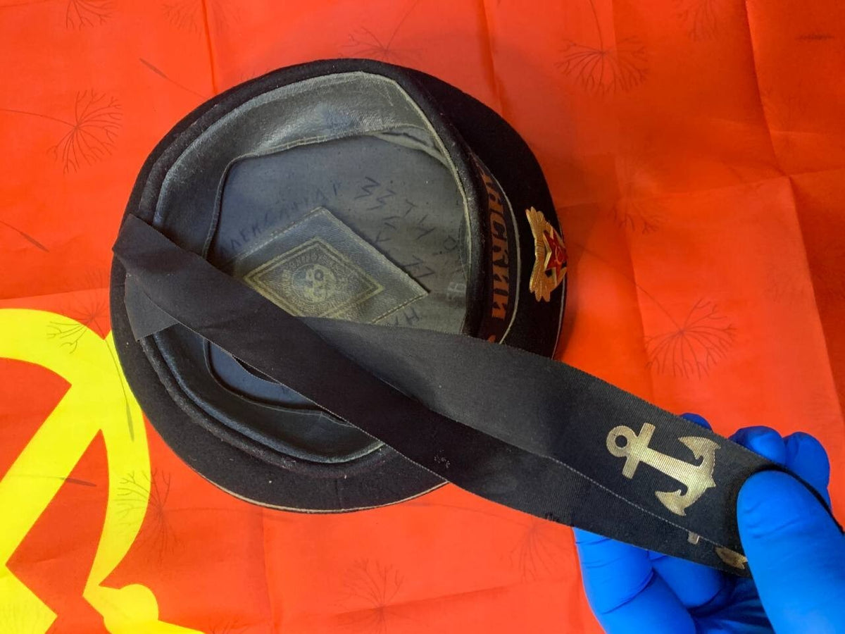 Pacific Fleet cap ribbon with anchor emblems on the ends – detail 11