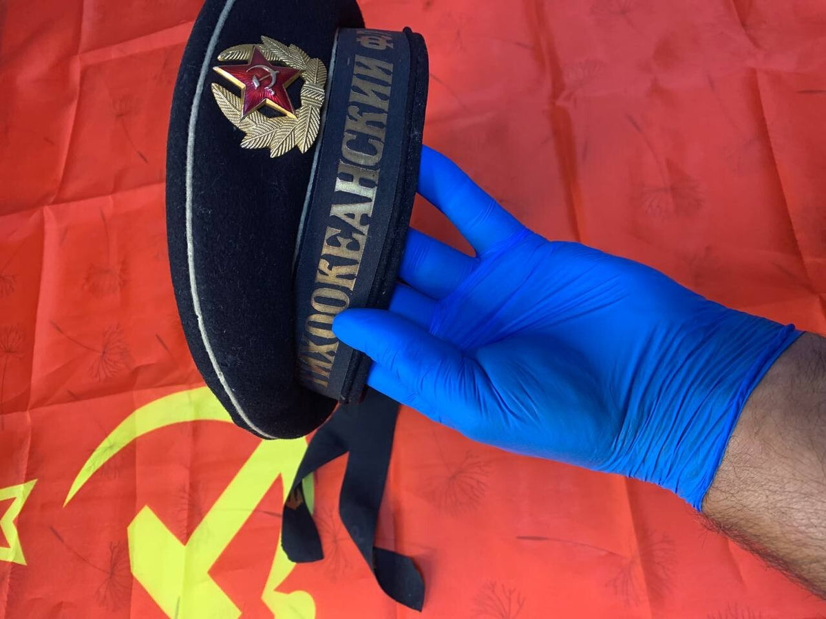 Pacific Fleet cap ribbon with anchor emblems on the ends – detail 8