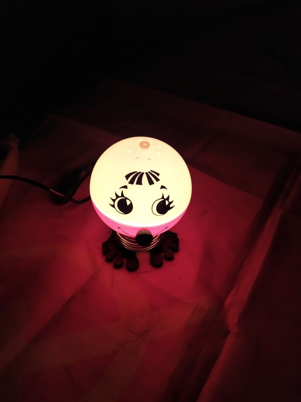 Kolobok night light-souvenir metal spring neck and feet base – detail 7