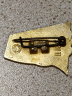 Enamel Soviet pin, reverse side