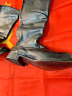 Chrome leather sapogi leather sole with wooden pegs and metal nails – detail 17