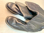 Vintage leather boots for men with light leather lining and factory ink stamps – detail 21