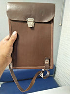 Belomut Leather Goods Factory stamp inside the flap of a Soviet map case – detail 14
