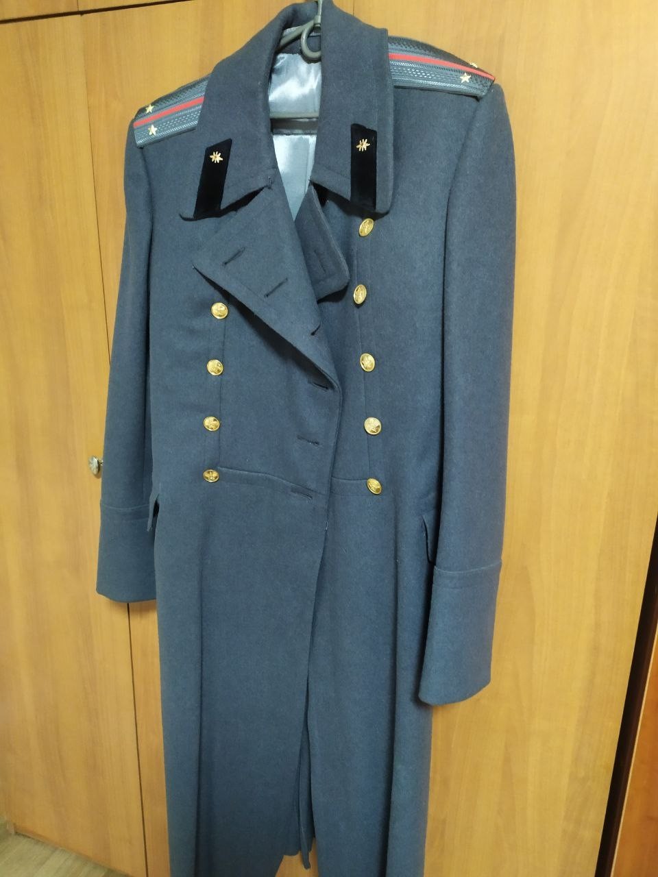 USSR military overcoat shoulder boards with stars and piping