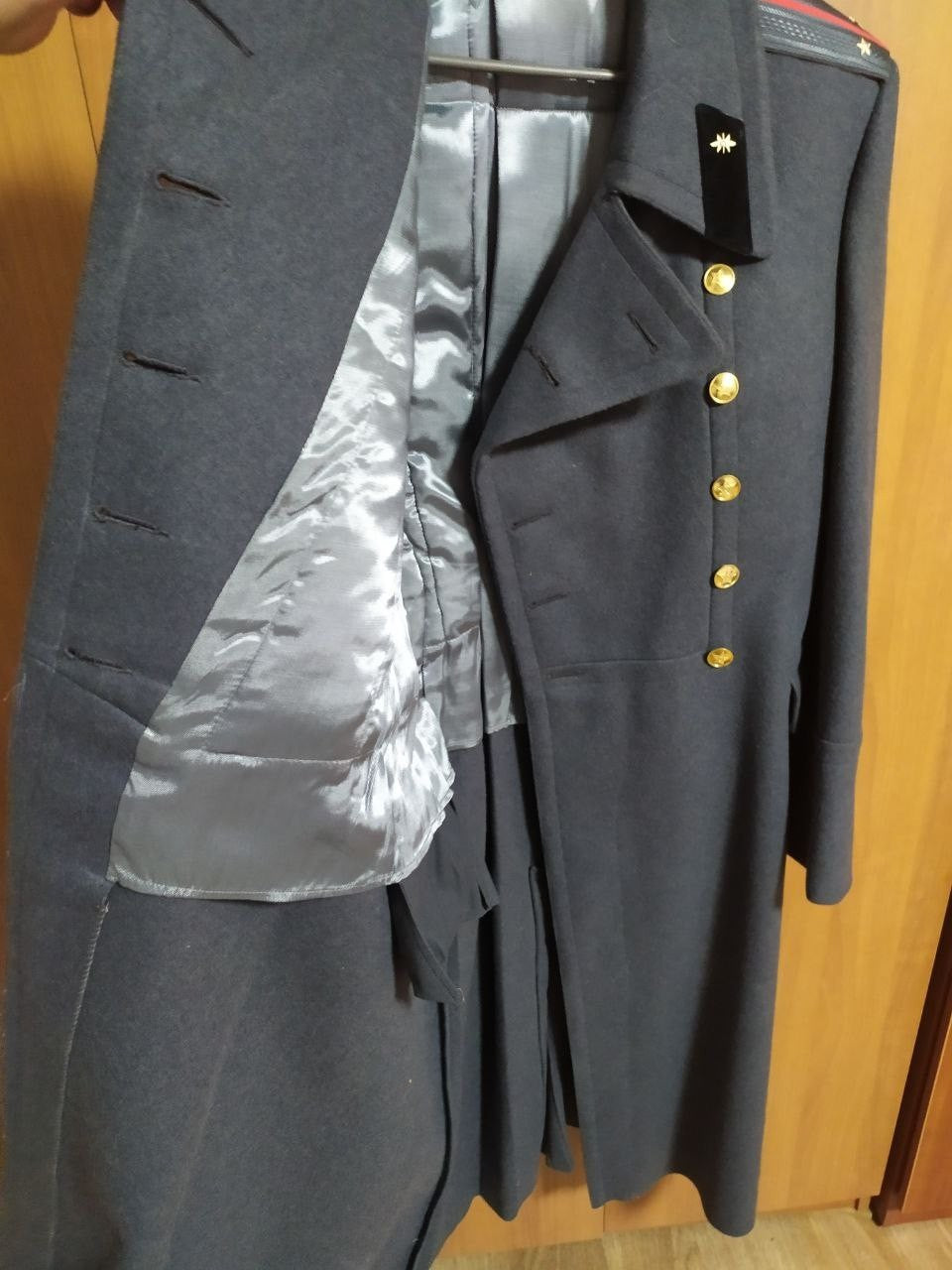 USSR military overcoat shoulder boards with stars and piping – detail 8