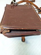 Vintage USSR military leather bag buckles and straps – detail 12