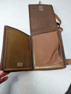 Old Soviet officer field bag with internal 1956 stamp