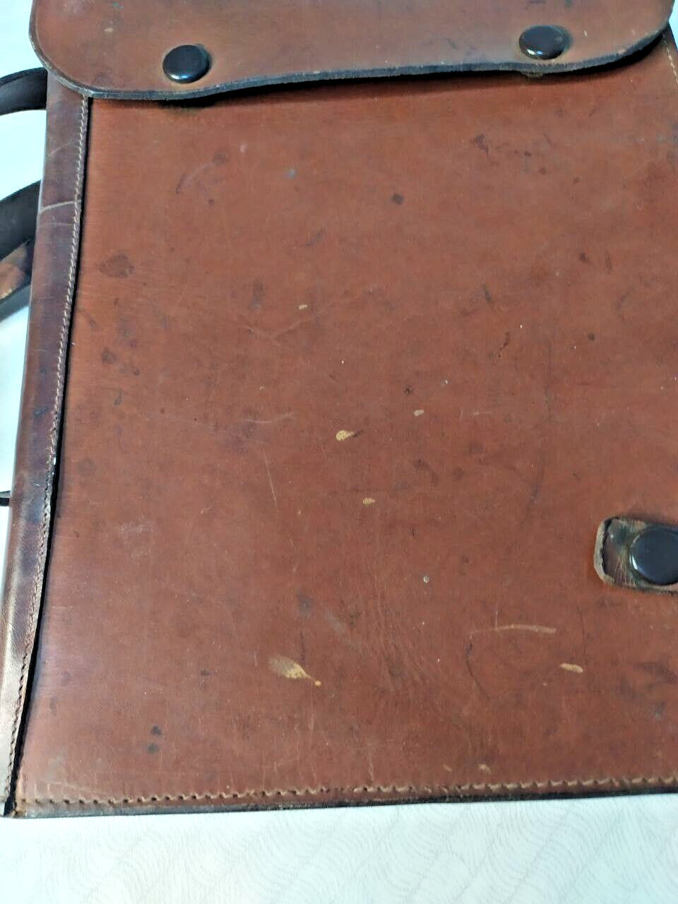 Vintage Soviet army map holder with transparent celluloid windows