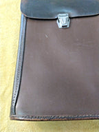 Soviet army field tablet interior with transparent plastic map sleeve