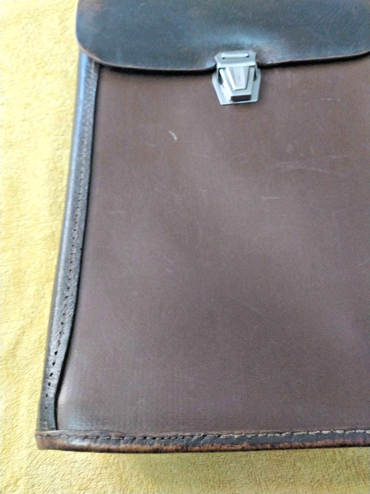 Soviet army field tablet interior with transparent plastic map sleeve