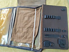 USSR military leather bag with pen, pencil and curvimeter slots – detail 6