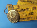 Soviet officer parade belt with gold brocade and brass star buckle