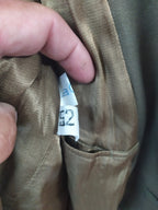 Small holes in the satin lining of the 1980s Soviet officer coat – detail 10