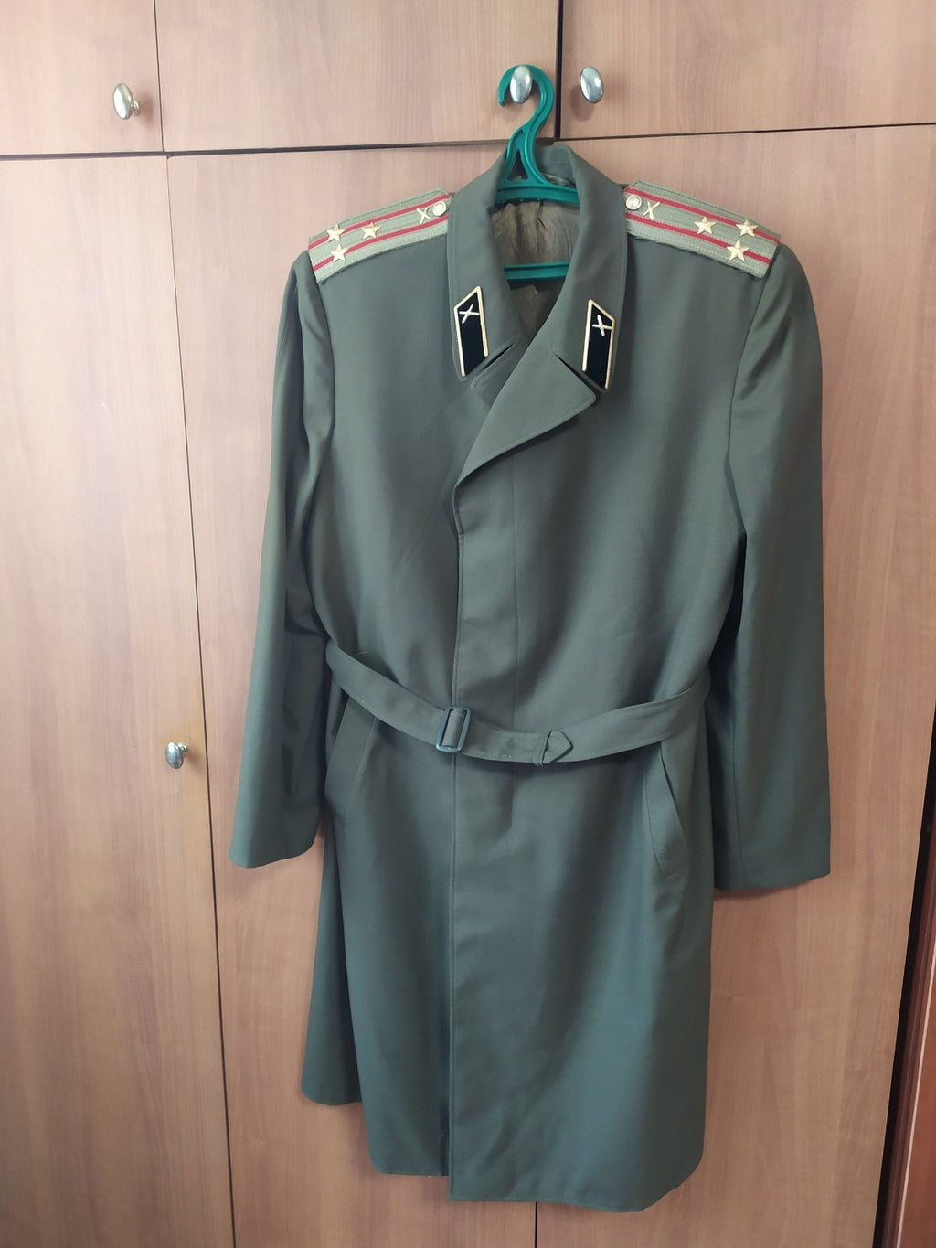 Spetsodezhda factory label dated 1989 inside the USSR military raincoat