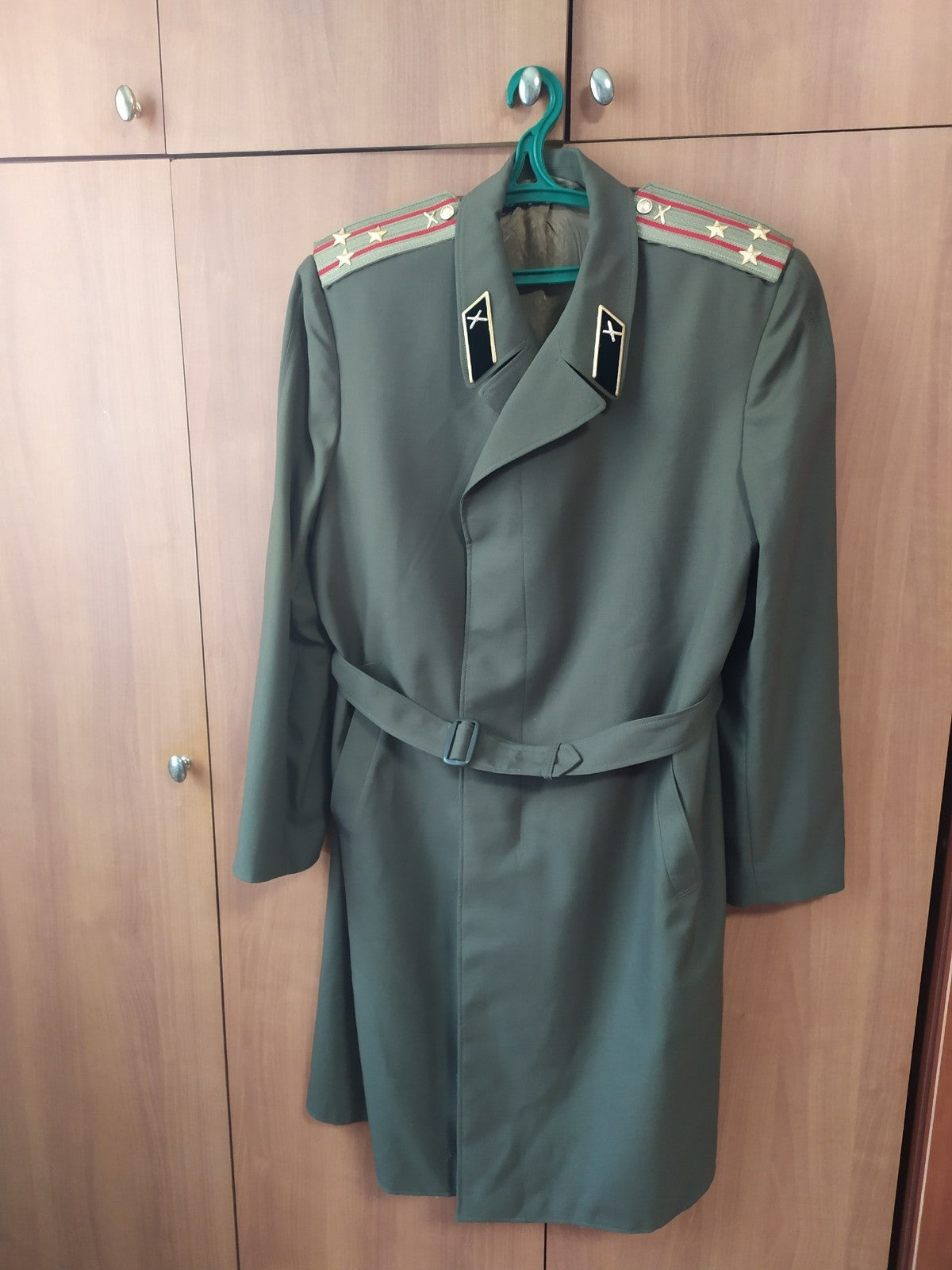 Spetsodezhda factory label dated 1989 inside the USSR military raincoat