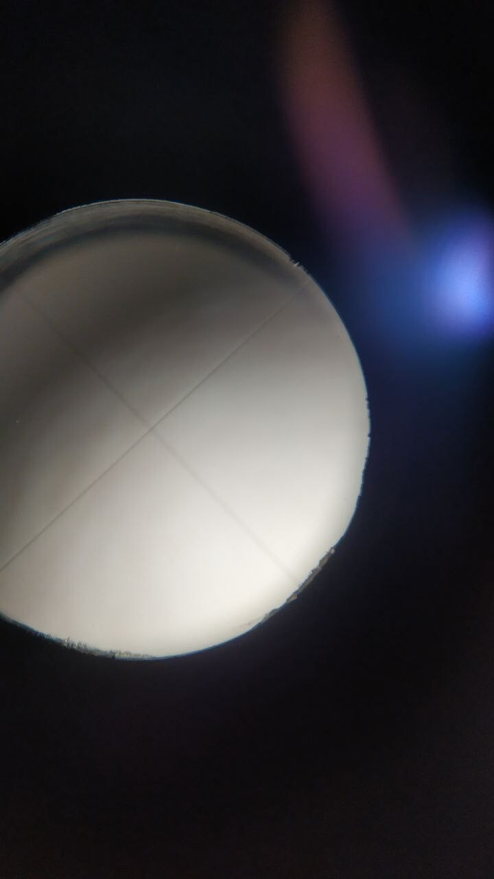 TsO-2 center finder reticle crosshair seen through the eyepiece – detail 11