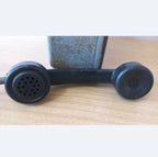 Vintage USSR street telephone with rotating dial and top coin acceptor – detail 8