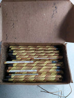 Start pencils with yellow and brown spiral stripes – detail 6