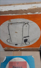 Red safety filter and lens of the Soviet darkroom equipment