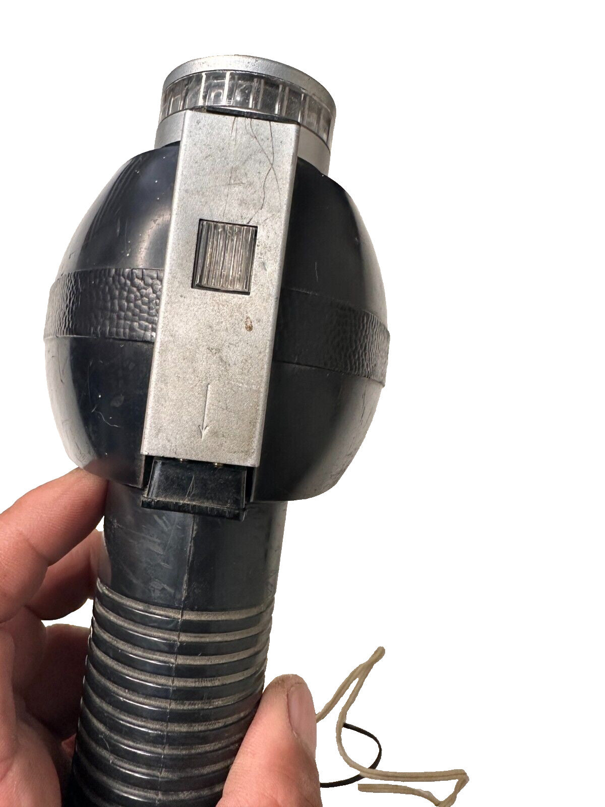 Vintage USSR camera flash with black plastic body and Luch logo – detail 5