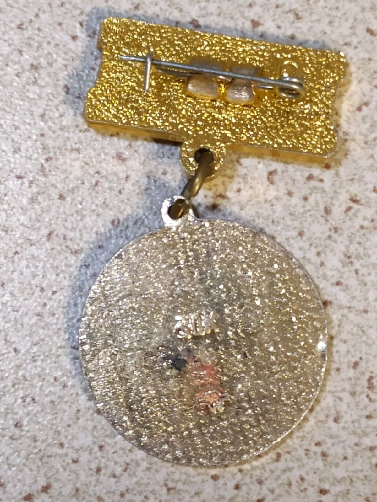 Back of the old Soviet Aurora badge