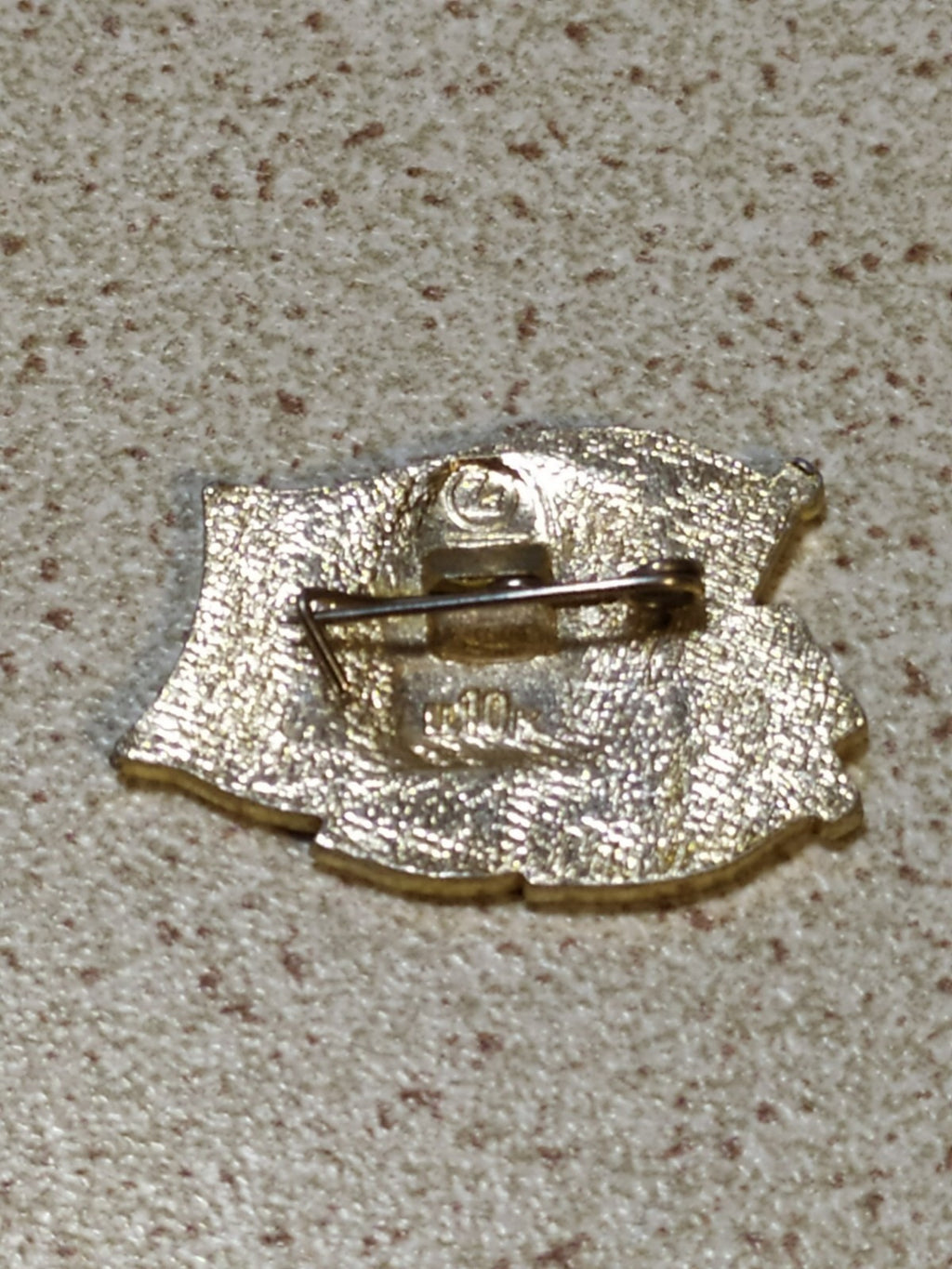 Back of a Soviet 70 years anniversary pin