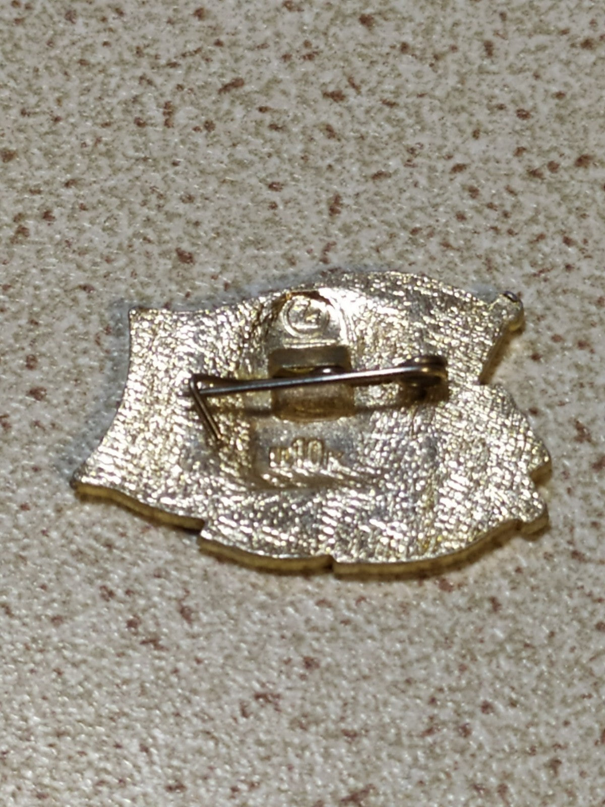Back of a Soviet 70 years anniversary pin