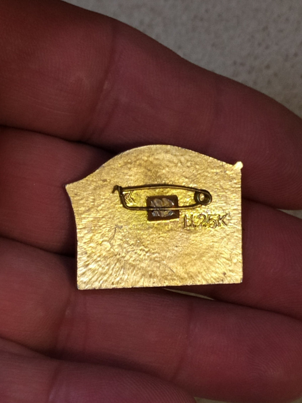 Reverse side of the Soviet anniversary pin