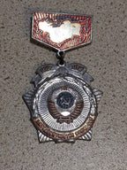 Soviet jubilee badge 1922-1972 front view
