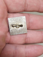 Soviet badge for sale, reverse side of the pin