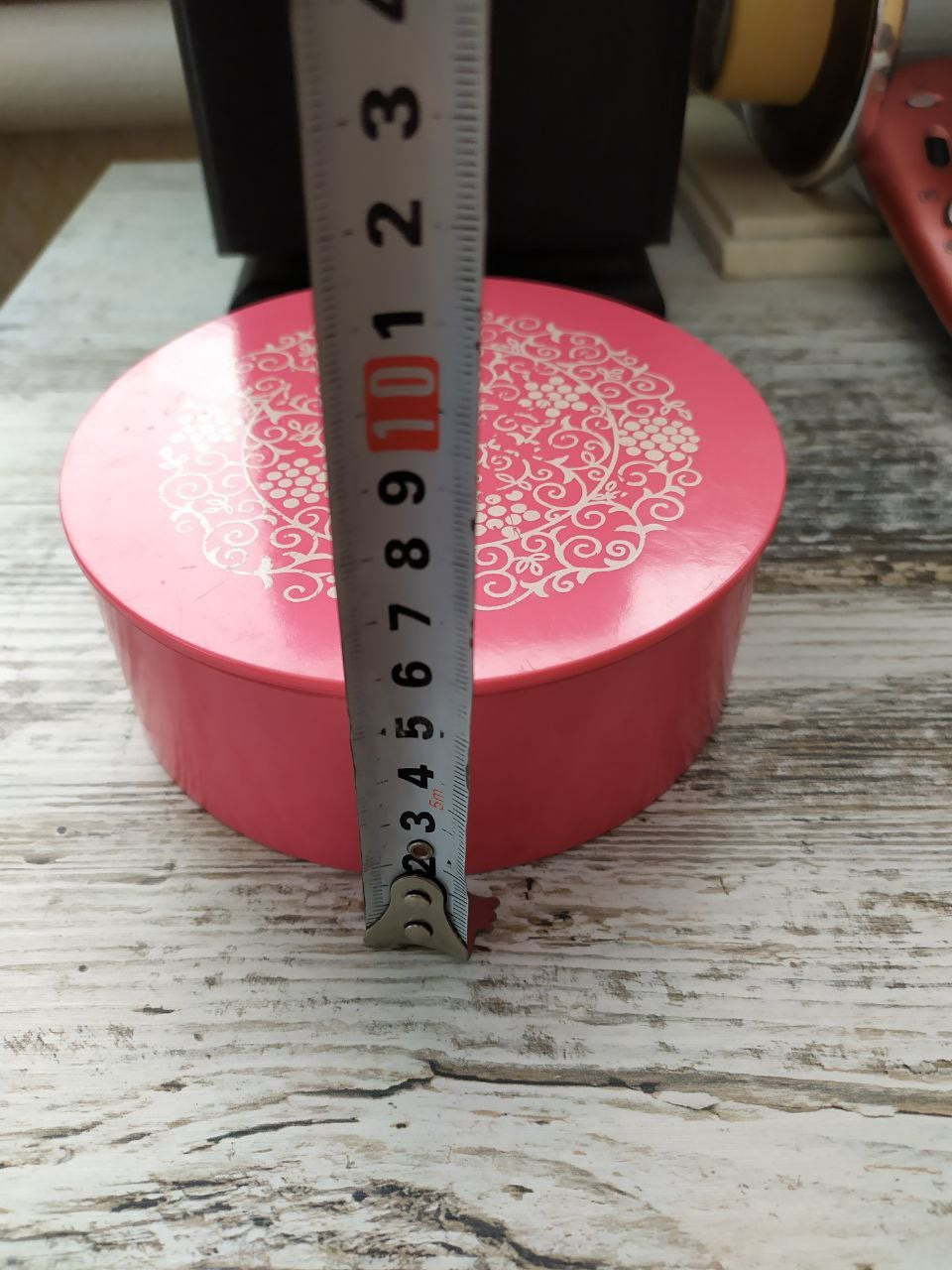 Aminoplast trinket box from the USSR with round lid – detail 9