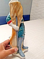 Vintage USSR decanter figure holding a banner with drum at the back – detail 12