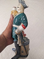 Vintage USSR decanter figure holding a banner with drum at the back – detail 6